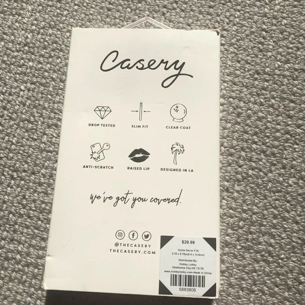🍭6/$30 New Marble iPhone X Casery Hard Case